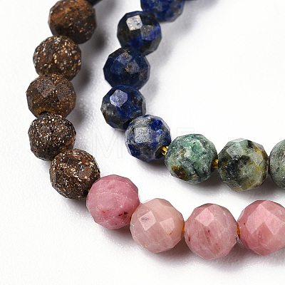 Natural Mixed Gemstone Beads Strands G-D080-A01-02-36-1