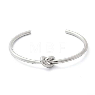 304 Stainless Steel Cuff Bangles for Women BJEW-C088-04P-1