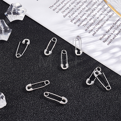 4 Pair Sterling Silver Safety Pin Shape Dangle Hoop Earrings for Men Women STER-AR0001-01-1