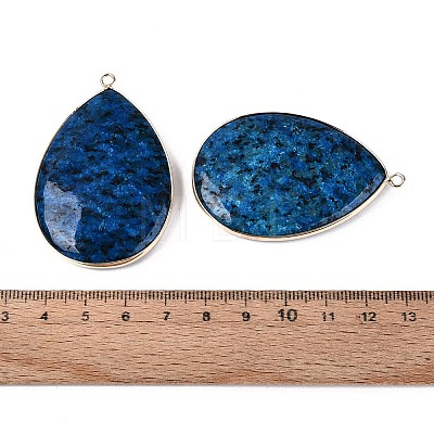 Dyed Natural Sesame Jasper/Kiwi Jasper Big Pendants G-Q606-05A-01-1