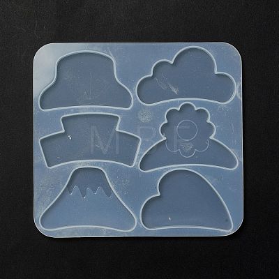Claw Hair Clips Cabochon Silicone Molds DIY-L065-05-1