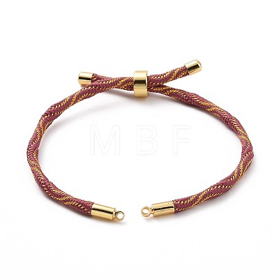 Nylon Cord Silder Bracelets MAK-C003-03G-21-1