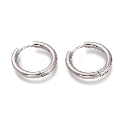 Tarnish Resistant 201 Stainless Steel Huggie Hoop Earrings EJEW-L256-05E-P-1