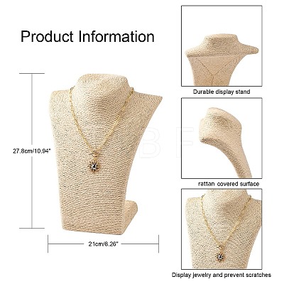 Stereoscopic Necklace Bust Displays NDIS-E018-C-01-1