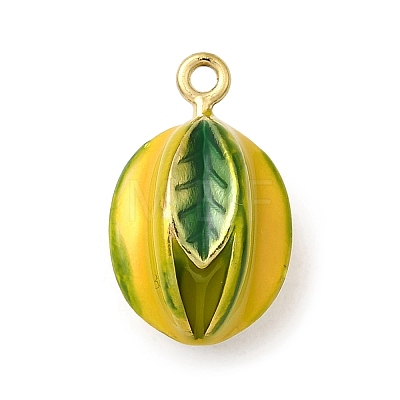 304 Stainless Steel Enamel Pendants STAS-I355-13G-03-1