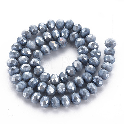 Opaque Baking Paint Glass Beads Strands LS-EGLA-N006-010A-B03-1