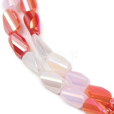 Electroplate Glass Beads Strands EGLA-P065-01A-08-1