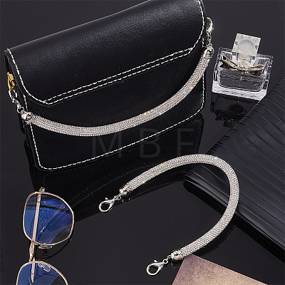 Alloy Rhinestone Round Rope Bag Straps FIND-WH0419-41A-1