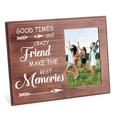 MDF Wood Photo Frames DIY-WH0231-060-1