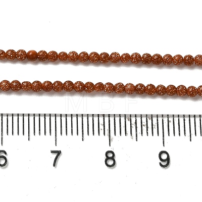 Synthetic Goldstone Beads Strands X-G-B090-A08-01-1