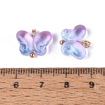 Alloy Glass Pendants GLAA-P080-01G-08-1