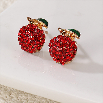 Alloy Enamel Stud Earrings WG4680E-03-1