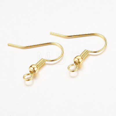 Brass Earring Hooks X-KK-S075-G-1