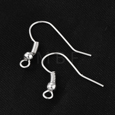 Earring Jewelry Findings Iron Silver Color Plated Earring Hooks X-E135-S-1