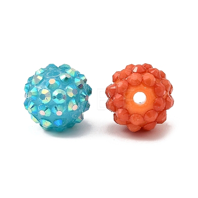 AB-Color Resin Rhinestone Beads RESI-S315-12x14-M-1