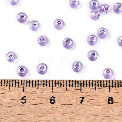 6/0 Transparent Inside Colours Glass Seed Round Beads X1-SEED-N006-004G-1