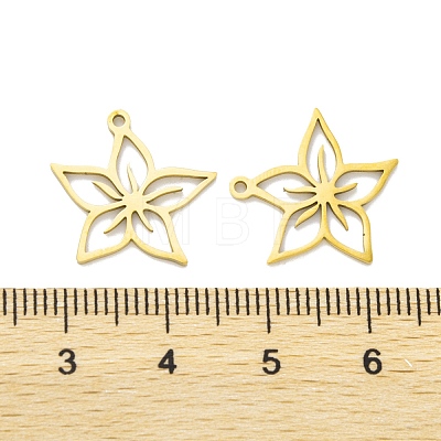 5Pcs 201 Stainless Steel Pendants STAS-M056-08G-1