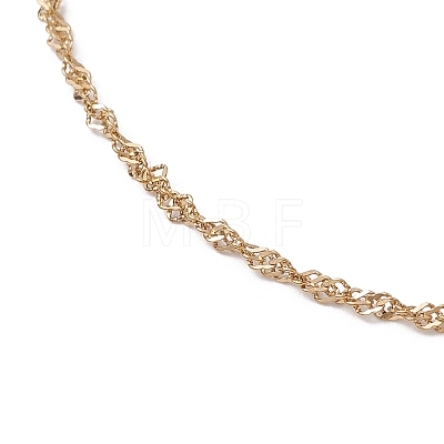 304 Stainless Steel Singapore Chain Anklets AJEW-AN00644-01-1