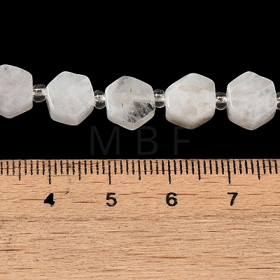 Natural Rainbow Moonstone Beads Strands G-P534-A06-01-1