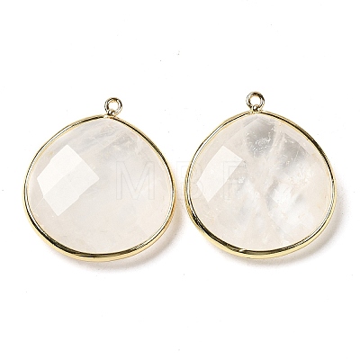Natural Quartz Crystal Pendants X-G-B009-07G-W-1