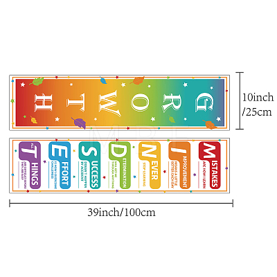 Paper Hanging Banner Classroom Decoration AJEW-WH0340-001-1