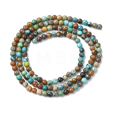 Natural Turquoise Beads Strands G-K366-G01-3mm-1