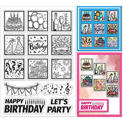 Custom Summer Theme PVC Plastic Clear Stamps DIY-WH0631-0097-1