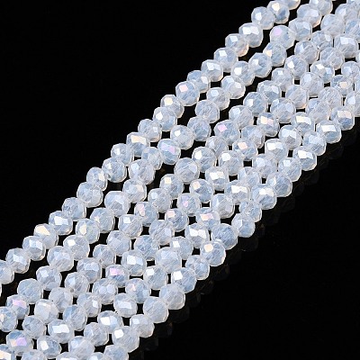 Electroplate Glass Beads Strands EGLA-A044-J1mm-B06-1