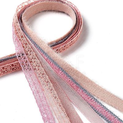 18 Yards 6 Styles Polyester Ribbon SRIB-C001-C03-1