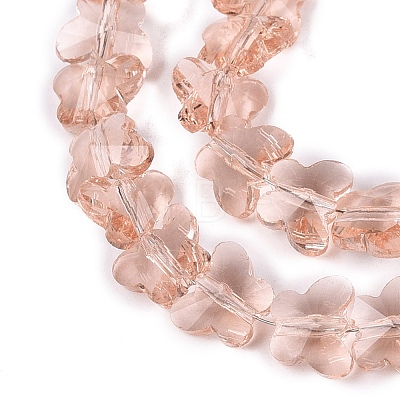 Transparent Glass Beads Strands GLAA-Q118-01A-B11-1