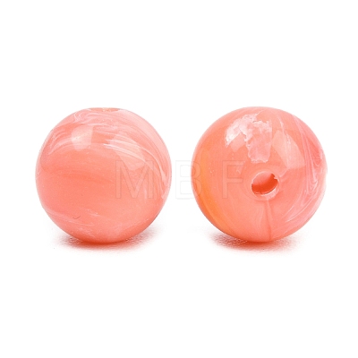 Opaque Acrylic Imitation Gemstone Beads OACR-G064-15A-01-1