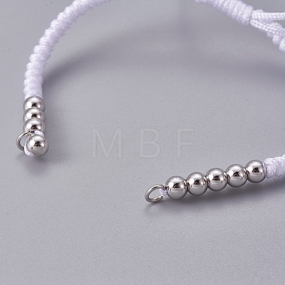 Nylon Cord Braided Bead Bracelets Making BJEW-F360-FP19-1