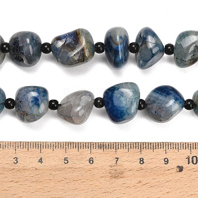 Natural Dragon Veins Agate Beads Strands GG-L001-I01-01F-1