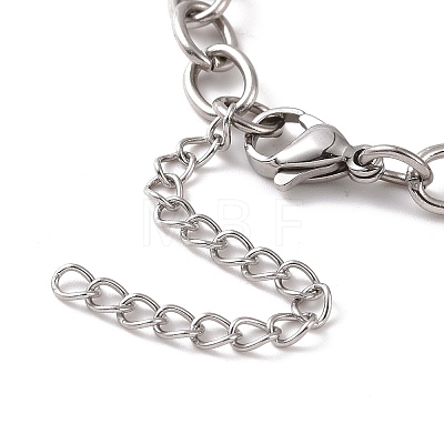 Non-Tarnish 304 Stainless Steel Cable Chain Bracelet for Men Women BJEW-E031-01P-05-1