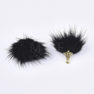 Faux Mink Fur Tassel Pendant Decorations FIND-S300-37A-1