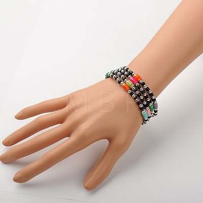 Magnetic Hematite Wrap Bracelets Necklaces X-BJEW-JB01224-06-1