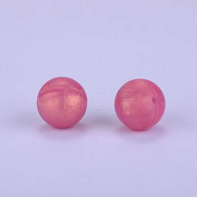 Round Silicone Focal Beads SI-JX0046A-65-1