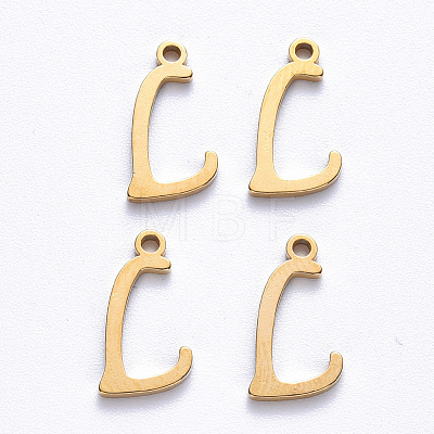 PVD Vacuum Plating 201 Stainless Steel Charms STAS-R105-L-G-1