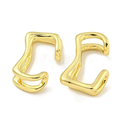 Brass Cuff Earrings for Women EJEW-C104-036G-1