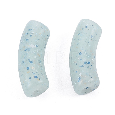 Marbled Stone Style Opaque Acrylic Beads OACR-G009-04B-02-1