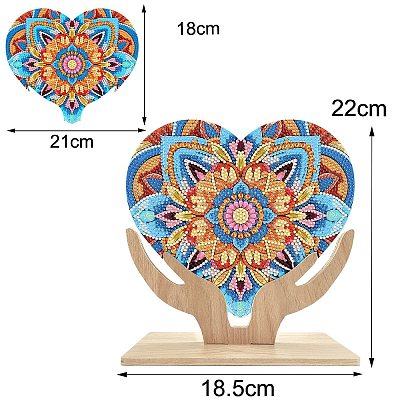 Heart DIY Diamond Painting Display Decoration Kits PW-WG56AC6-01-1