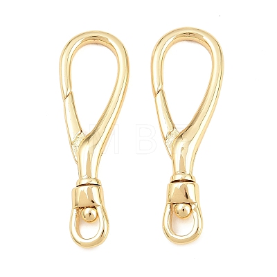 Brass Swivel Lobster Claw Clasps KK-P353-02G-1