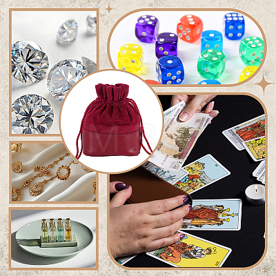 3Pcs Velvet & PU Leather Storage Bags TP-NB0001-89A-1