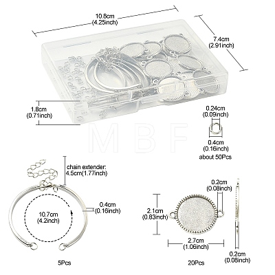 DIY Bracelet Making Finding Kit DIY-YW0007-22-1