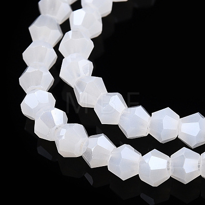 Imitation Jade Electroplate Glass Beads Strands EGLA-A039-J2mm-A06-1