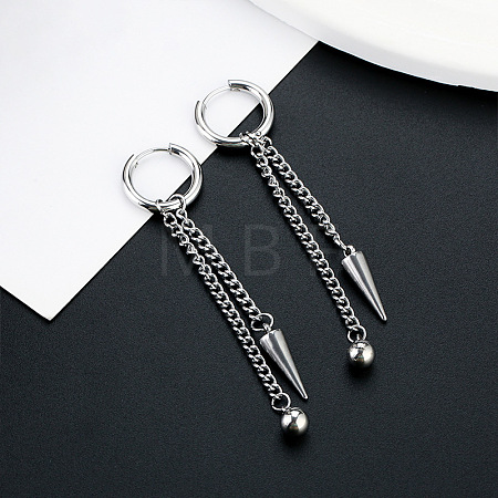 304 Stainless Steel Hoop Earrings FS-WG93B8B-08-1
