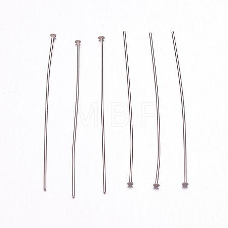 Tarnish Resistant 304 Stainless Steel Flat Head Pins STAS-H358-08B-1