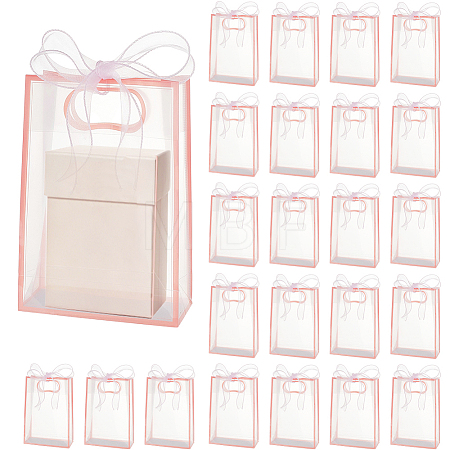 24Pcs PP Plastic Gift Tote Bags ABAG-GA0001-14B-1