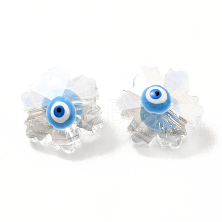 Transparent Glass Beads GLAA-F121-14H-1