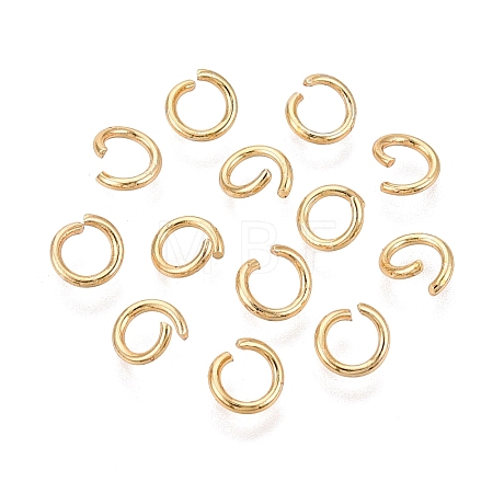 304 Stainless Steel Open Jump Rings STAS-Q113-6x1.0mm-G-01-1